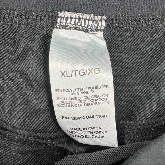 Greg Norman Black Elastic Waist Pull On Performance Golf Pants Stretch Womens XL - Picture 6 of 8